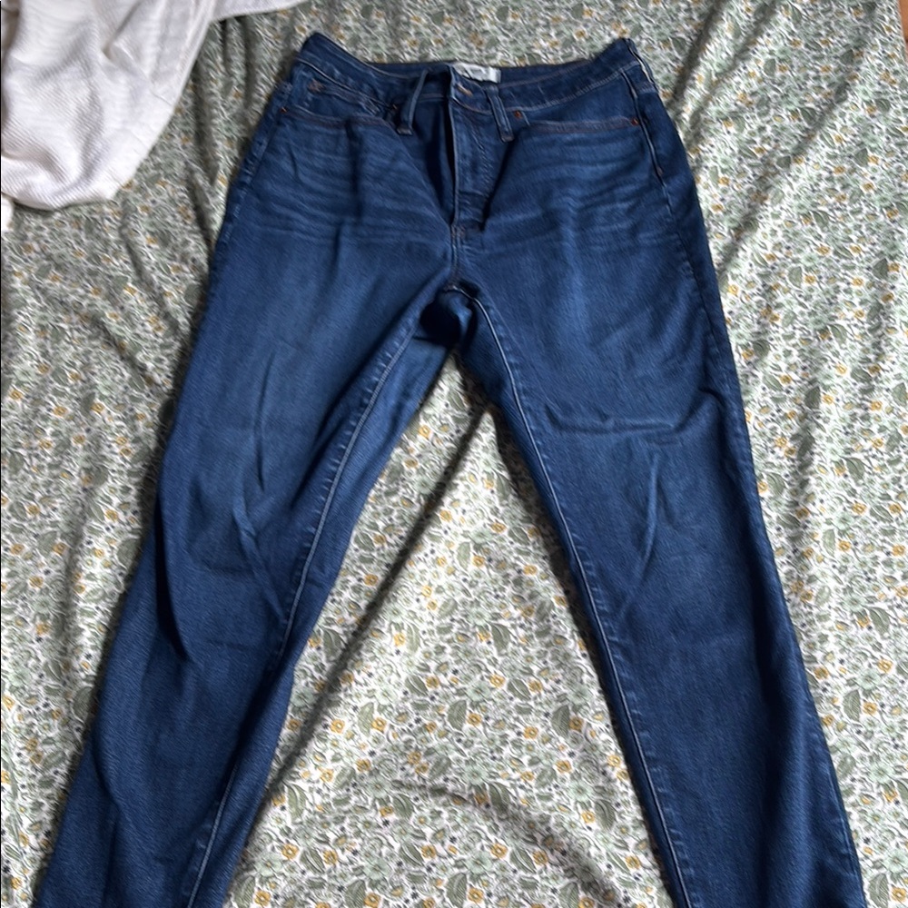 Madewell Curvy High Rise Skinny Blue Jeans